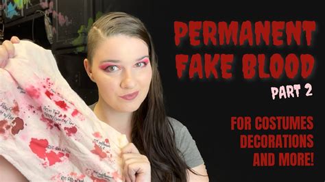 permanent fake blood cosplay